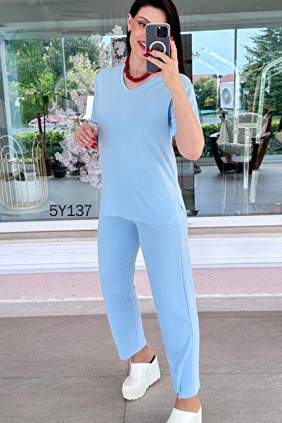 İnce Topuk V-Neck Modal Suit 5Y137