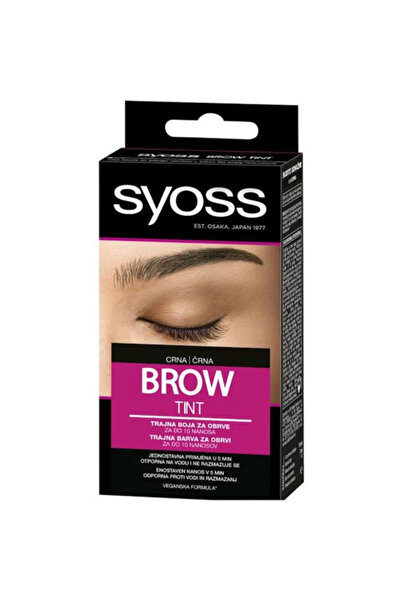 Syoss Vopsea Permanenta pentru Sprancene - Brow Tint, nuanta Negru, 1 buc
