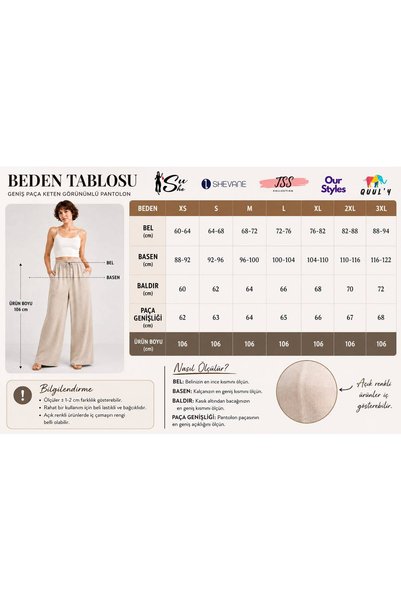 QUUL'Y Linen-Mixed Stylish Casual Loose-Leg Women's Pants