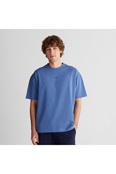 Gant Erkek Mavi Kısa Kollu T-Shirt