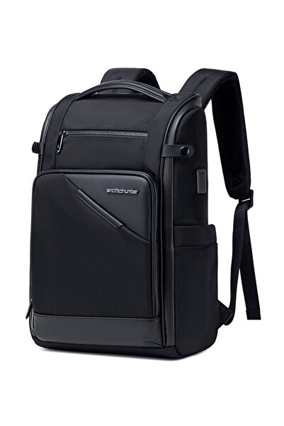 Arctic Hunter τσάντα πλάτης B00675 με θήκη laptop 15.6", USB, 15L, μαύρη