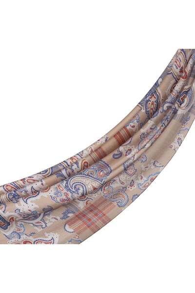 ipekevi Patchwork Patterned Tensoft Shawl 03920-Chickpea