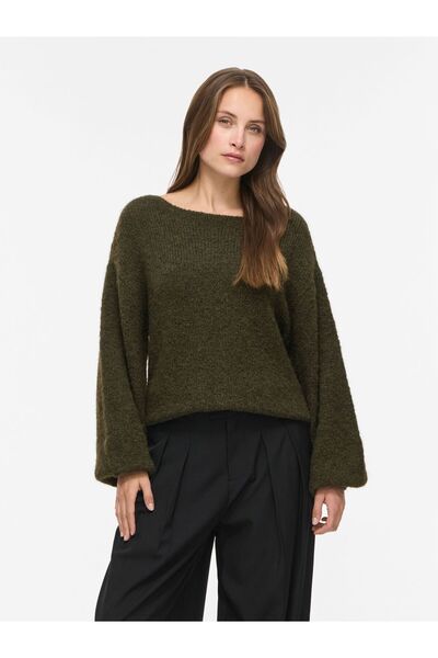 VILA Strickpullover VIMARLEY U-Boot-Ausschnitt