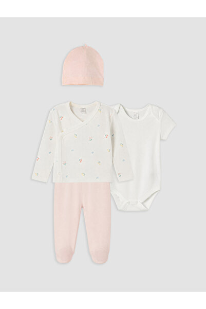 LC Waikiki Printed Baby Girl Hospital Discharge Set for Style-Conscious Paren...