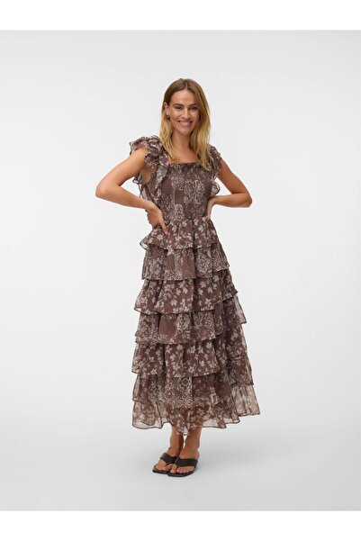 Vero Moda Mehrlagiges Kleid VMAMAZING Langes Kleid