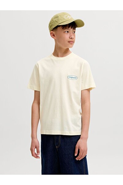 Jack & Jones Junior Tricou cu imprimeu pe spate pentru băieți