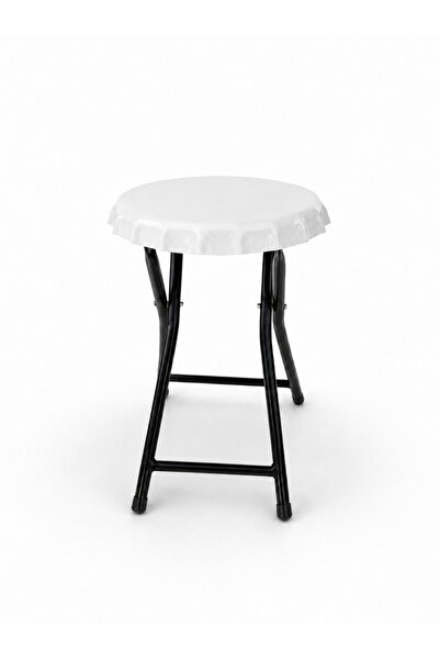 Worz Store Katlanabilir Metal Gazoz Kapağı Tabure Ev Bahçe Balkon ve Dış Meka...