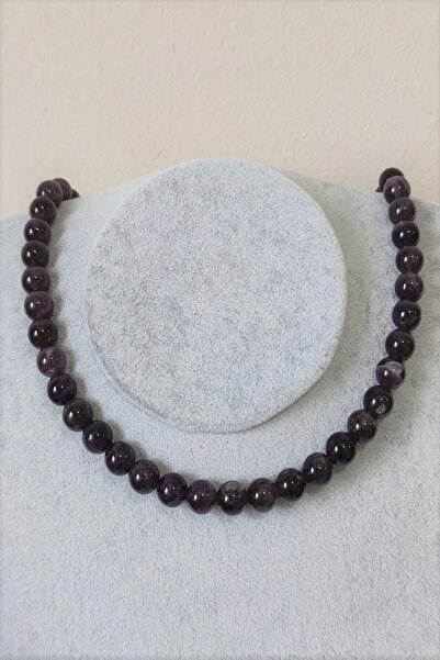 LADIN DOGALTAŞ Certified 8 Mm Sun Stone Natural Stone Necklace