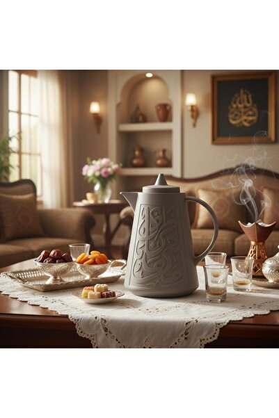 laverahome ترمس قهوة وشاي - تصميم عصري بنقوش مميزة – 1 لتر |