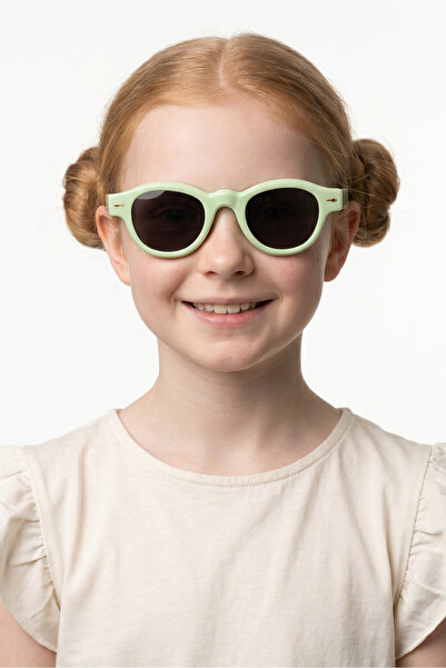 Bilge Karga Yecil Light Green Black Girls' Sunglasses