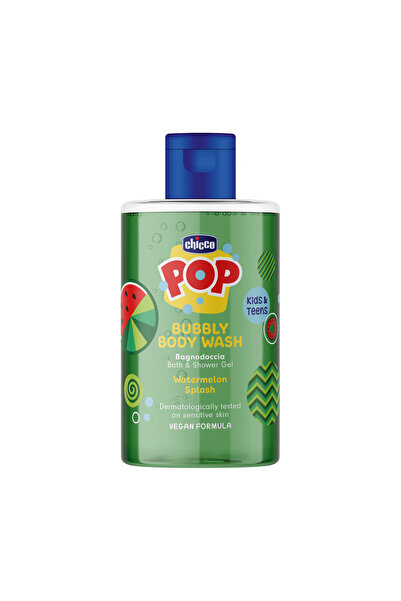 Chicco Gel de duș spumant POP cu parfum de pepene verde, formulă vegană, pent...