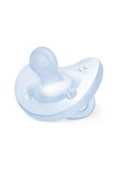 Chicco Suzetă anatomică PhysioSoft, mărimea S, albastră, 0-6 luni