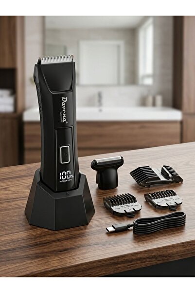 Davena This Is a Body Shaver That Comes with a Charging Base and a Digital Di...