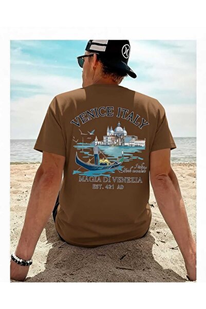 New Shine Venice Italy Printed Cotton T-Shirt