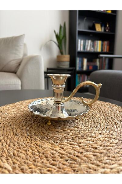 Layla Copper Bakır Şinanay Mumluk Bakır Mumluk Dekoratif Mumluk Bakır şamdan Mum