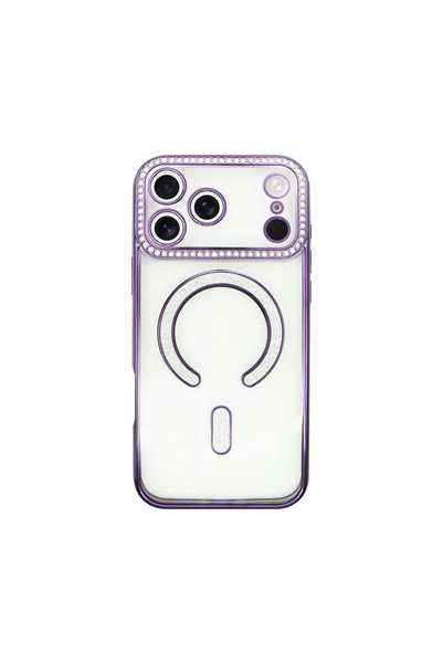 Vivid MagSafe Strass Case Apple iPhone 17 Pro Max Purple