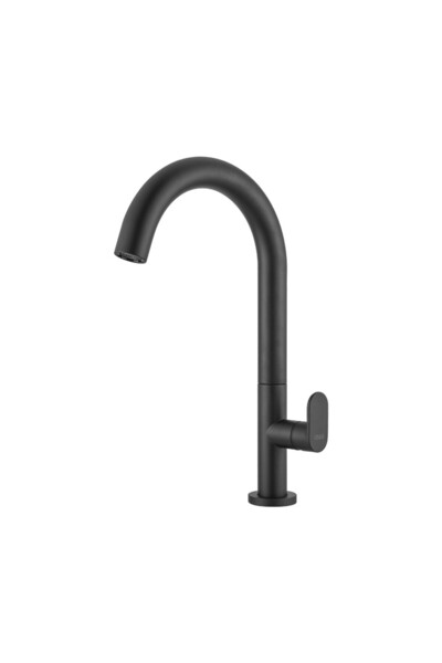 ARMANDO VICARIO Slim Black Matt Μπαταρία Νιπτήρος Υψηλή, με Βαλβίδα clic-clac...