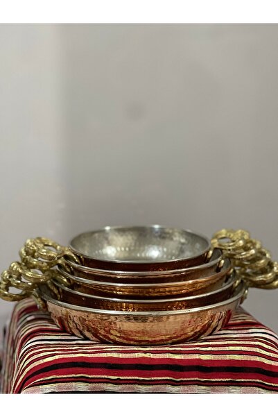 uzunoğlu bakır ürünleri Uzunoğlu Copper Copper Sahan Set of 5