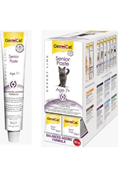 Gimcat Senior Paste Yaşlı Kediler İçin Malt Macunu 50 Gr 7 Yaş ve Üstü İçin Ö...
