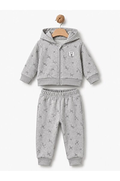 BabyCosy Organic Wear Baby Hooded Sweatshirt and Pants Set, 100% Organic Cott...