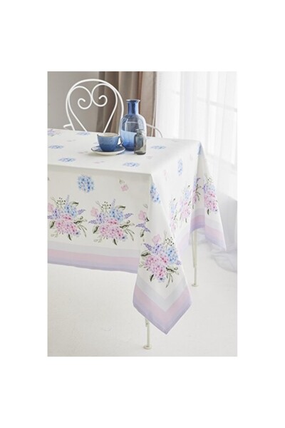 Empressco Colorful Hydrangea Floral Pattern Dining Table Cloth, Elegance and ...