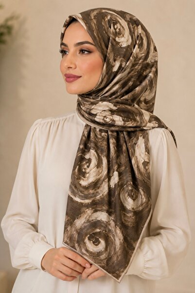 İmajButik Dark Mink Cotton Soft Scarf