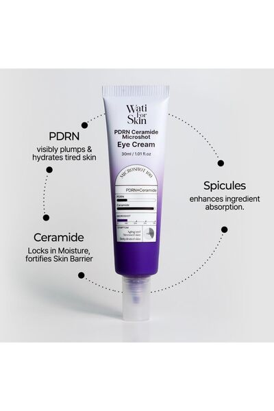 wati for skin PDRN Ceramide Micro Spicule Cremă de Ochi — cu ADN de Somon, 30ml