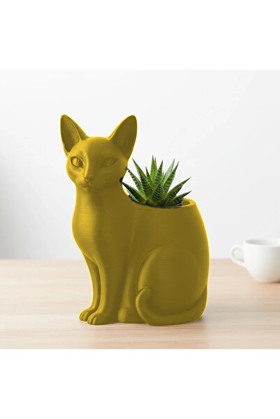 OEM Ghiveci decorativ animalut, model felina, imprimat 3D