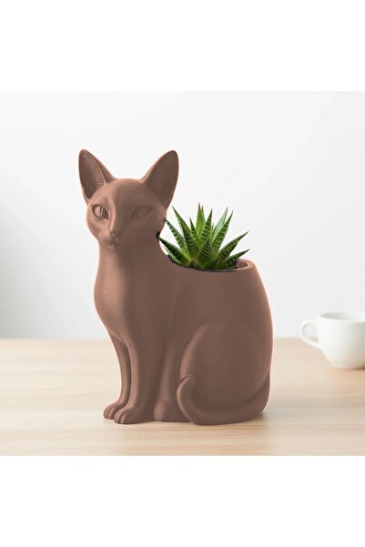 OEM Ghiveci decorativ animalut, model felina, imprimat 3D