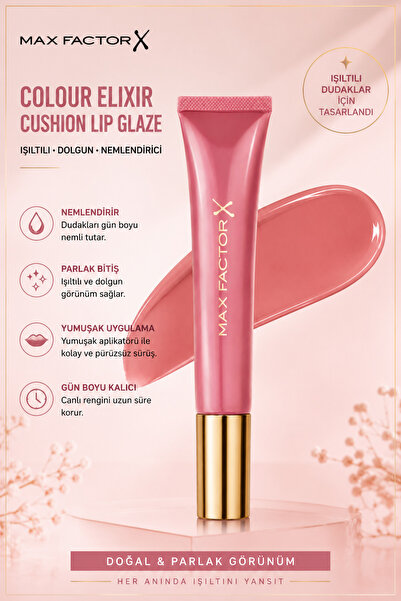 Max Factor Colour Elixir Cushion Lip Gloss 020 Splendor Chic Nemlendirici Dud...