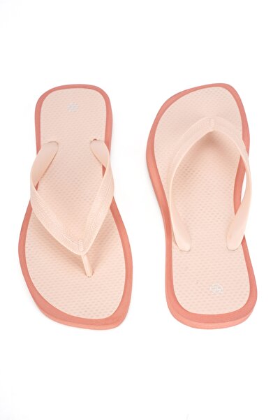 OZYO Havana Blunt Toe Double Colored Flip Flops