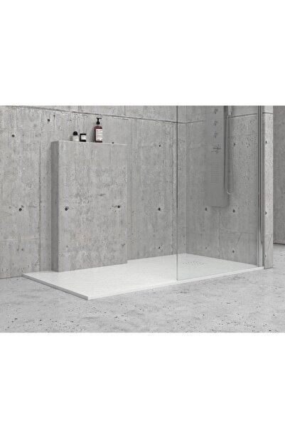 Karag Pietra Ντουζιέρα ορθογώνια υψηλής αντοχής 80x140x2,5cm Λευκή