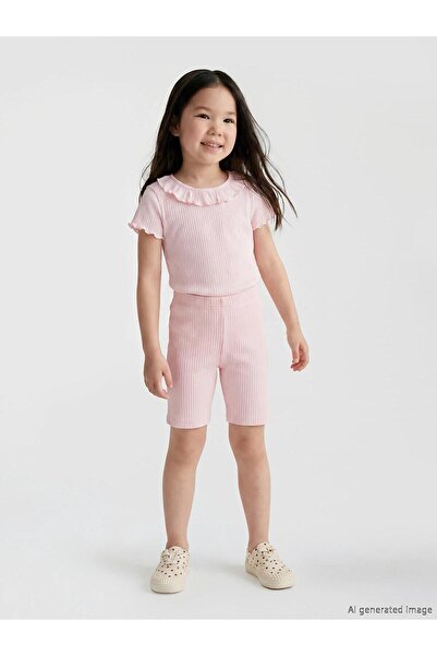LC Waikiki Girl's Ribbed Short Leggings (S6)