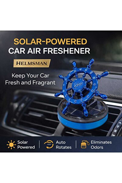 IQRAA Helmsman Solar Car Fragrance Rotating Air Freshener Vent Mount