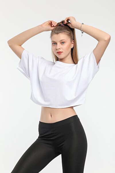 luci sports Women's Crew Neck Oversize Crop