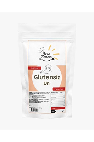 NOVA GLUTENSİZ Premium Un Karışımı 500 g | Çok Amaçlı | Temiz İçerik | Ekmek,...