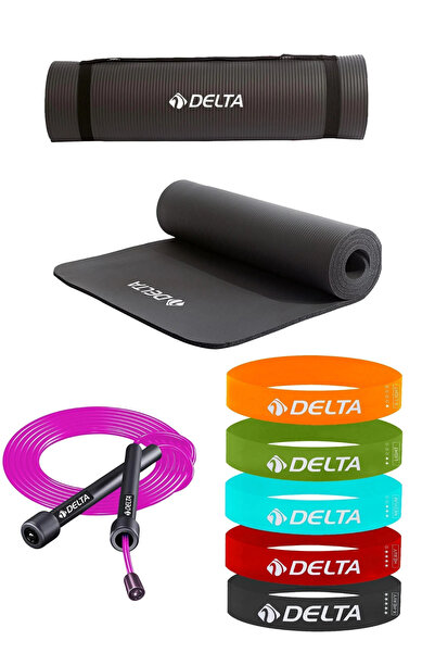 Delta Covoraș de Pilates Konfor Zemin cu curea de transport de 10 mm, set de ...
