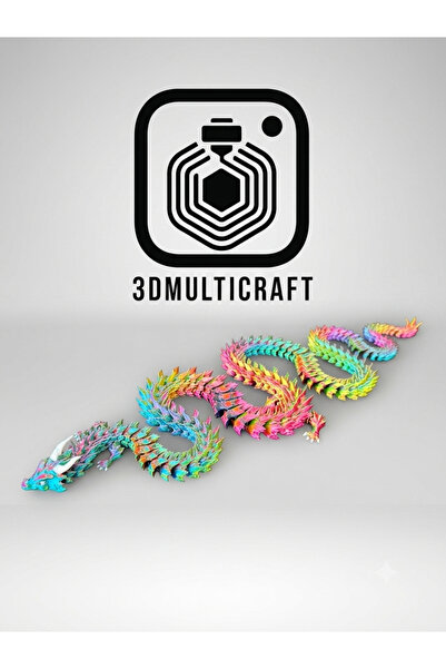 Multicraft 3DMULTICRAFT 127.5 cm Dev Boy Hareketli Ejderha Figürü - Twist Mod...