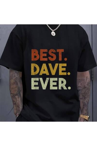 STITCHLY تي شيرت كاجوال للرجال والنساء من The Best Joke Dave، هدية مثالية للأ...