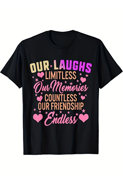 1001 Line Best Friends Matching Memories Friendship Endless BFF Bestie T-Shir...