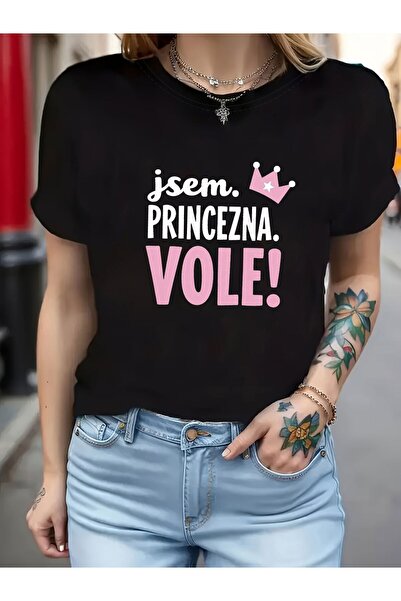 12 Teknoloji Women's "I'm a Princess" T-Shirt - Short Sleeve Crew Neck Top wi...