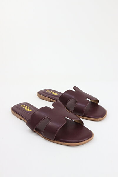 VİNY Women's Flat Sandals Open Toe Slip-On Slippers, Casual Lightweight Summe...