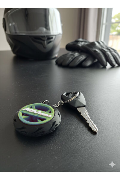 Ümraniye3d Honda Adv 350 Logo Custom Design Tire Detailed Motorcycle Keychain