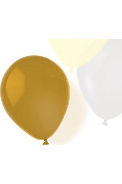AMSCAN Set de 8 baloane din latex aurii 25.4cm