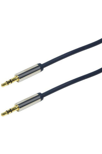 LogiLink Cablu Jack 3.5mm Tată - 3.5mm Tată Negru 1m CA10100