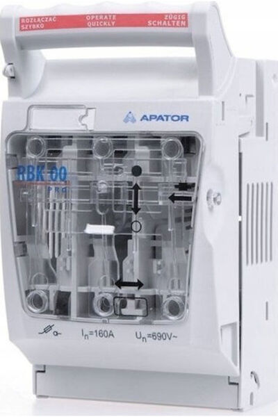 Apator Deschizător de siguranțe izolat 160A Rbk 00 Pro-v Terminale Sector 4-9...