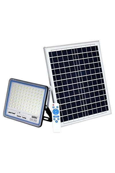 Jortan Proiector Solar LED Slim 600W cu Panou Solar Monocristalin, Telecomand...