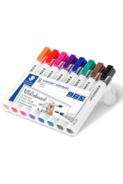 Staedtler Markere pentru tablă albă 2mm Multicolore 8 bucăți