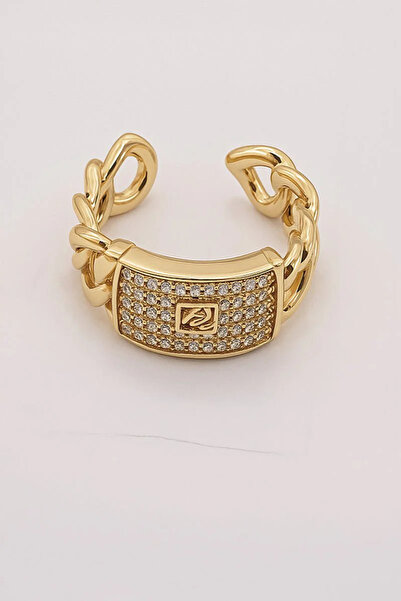 ANGELSS JEWELLERY Gourmet Vip Special Design Gold Ring with Zircon Stone Gour...