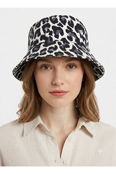 STELLA VESTİNO Leopard Pattern Bucket Hat - Unisex Modern Design Summer Bucke...